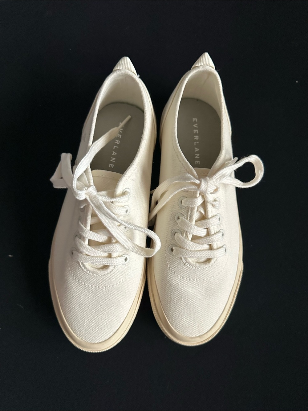 Everlane Low-Top forever sneakers Canvas Sneakers in Natural Cream/  white 5.5 - Picture 12 of 12